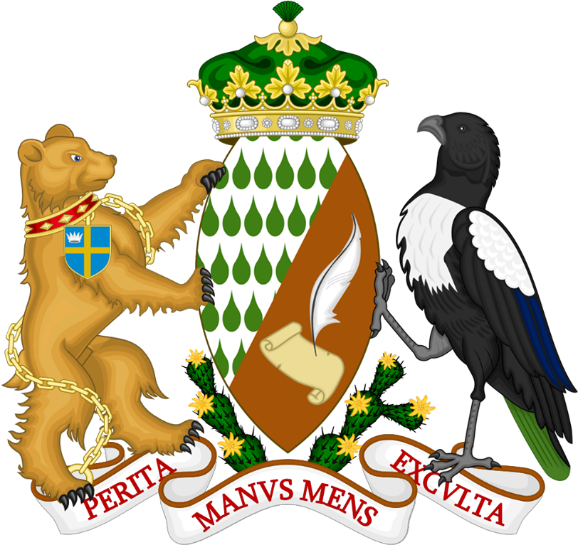 A Bear And A Crow On A Coat Of Arms
