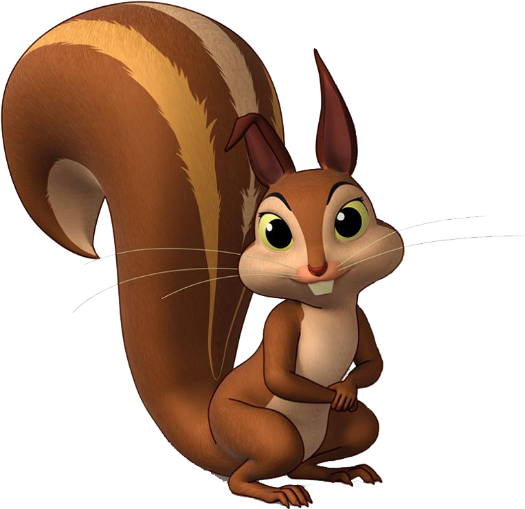 A Cartoon Of A Squirrel