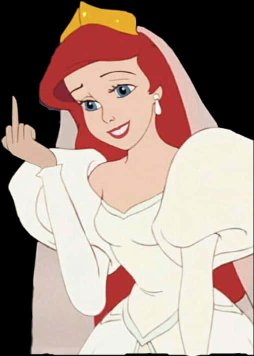 Princess Ariel Middle Finger