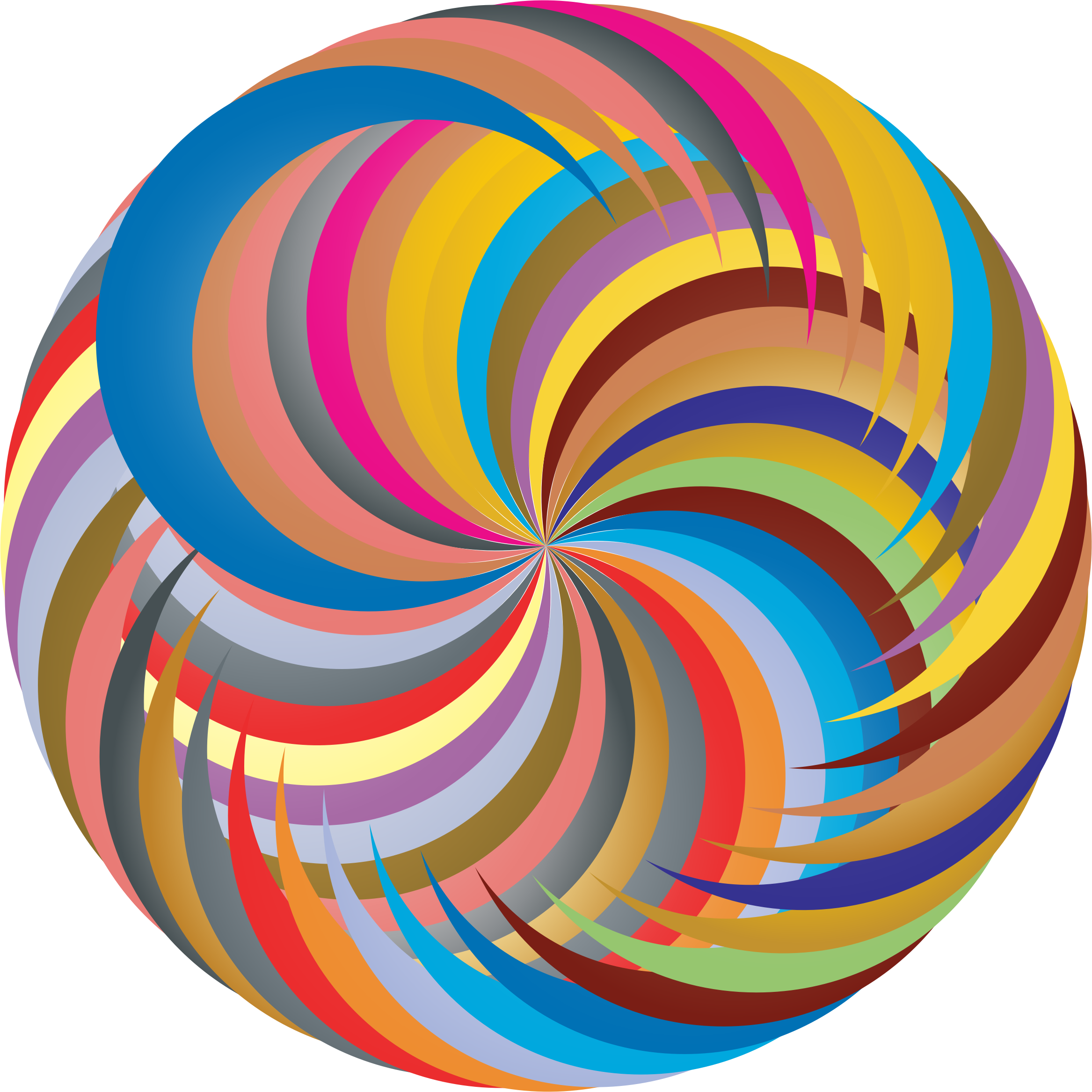 A Colorful Swirly Circle