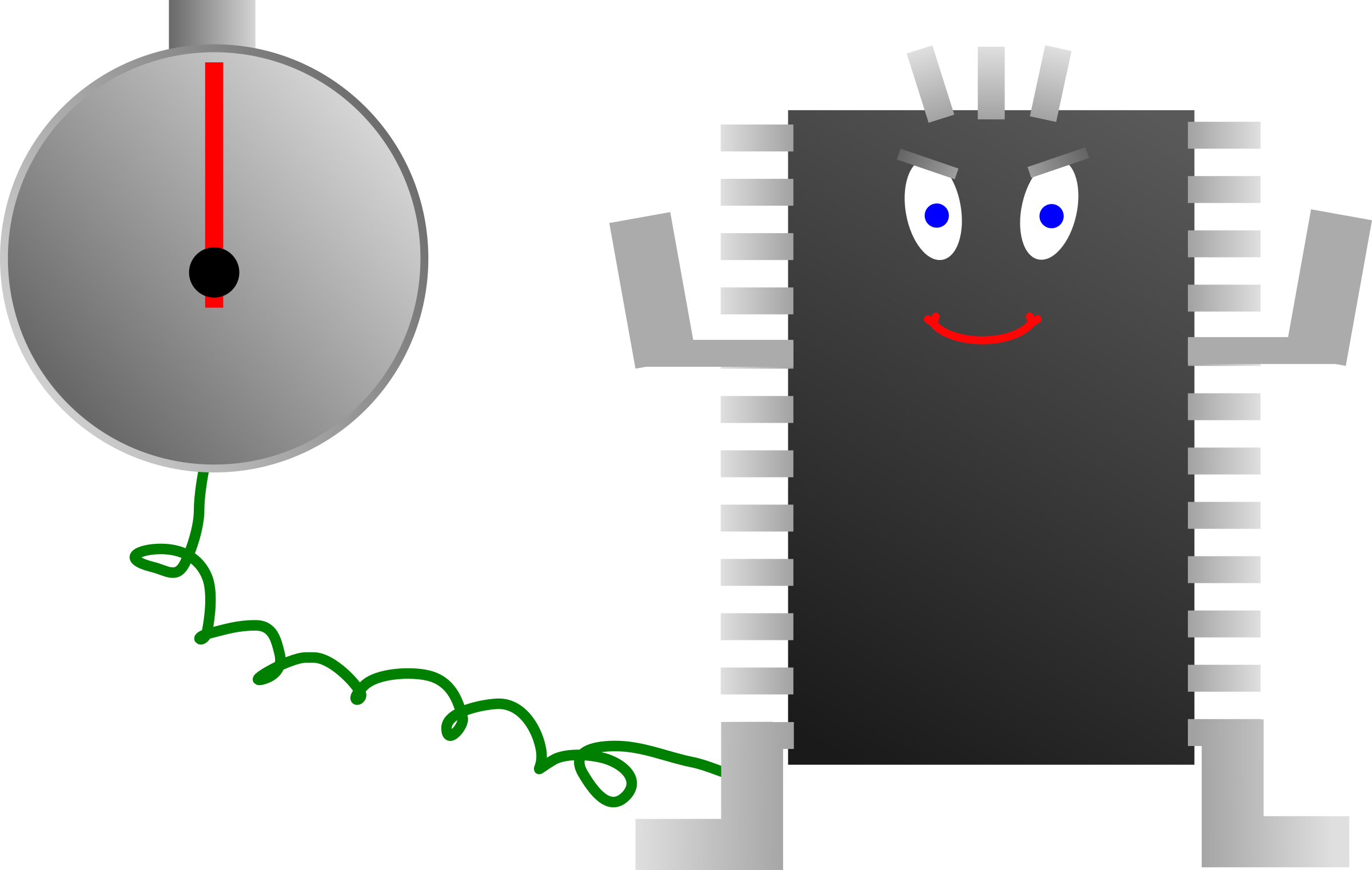 A Cartoon Of A Computer Chip
