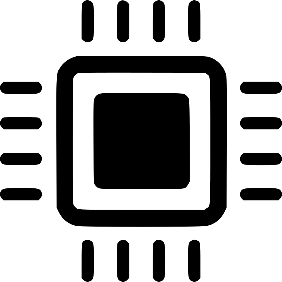 A Black And White Image Of A Chip