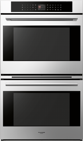 A Close-up Of A Double Oven