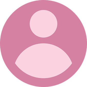 A Pink Circle With A Person In It