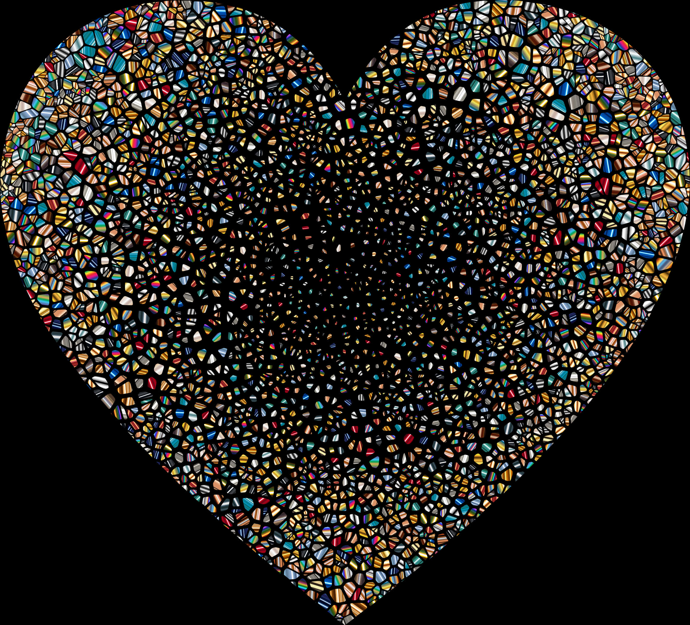 Rainbow-colored Heart Images With Transparent Background
