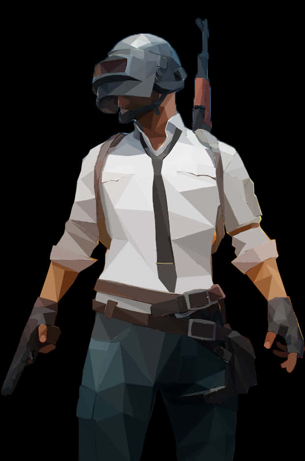 A Man Wearing A Helmet And Holding Guns