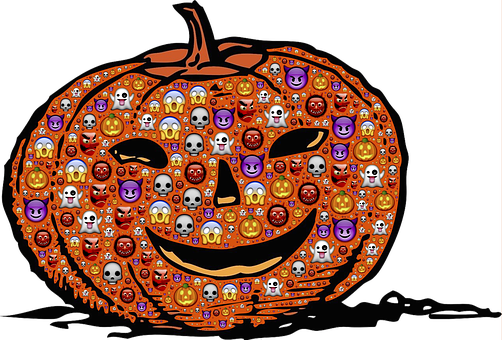 A Pumpkin With Many Faces