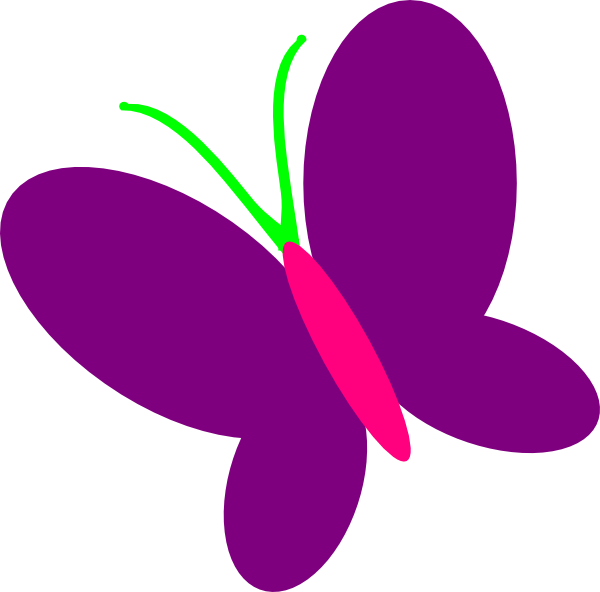 Simple Purple Butterfly
