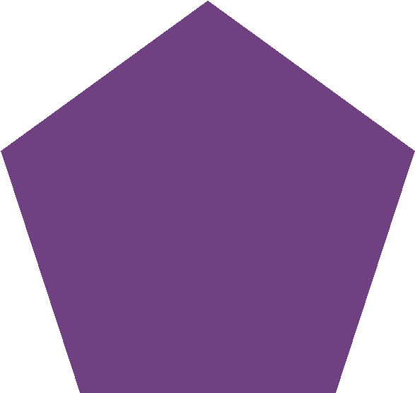 A Purple Hexagon On A Black Background