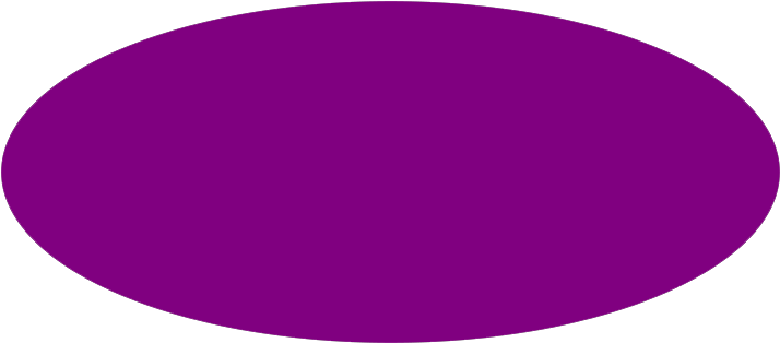 A Purple Oval With Black Border