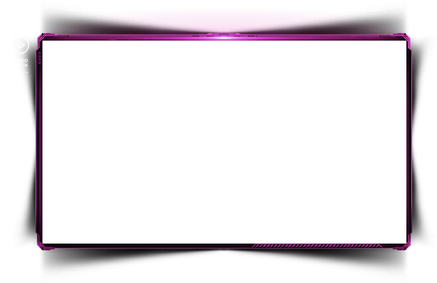 A Purple Rectangular Frame With A Black Background