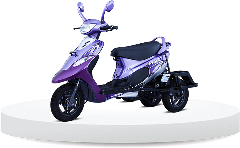 Purple Tvs Scooty Motorcycle