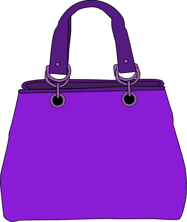 A Purple Purse With Handles