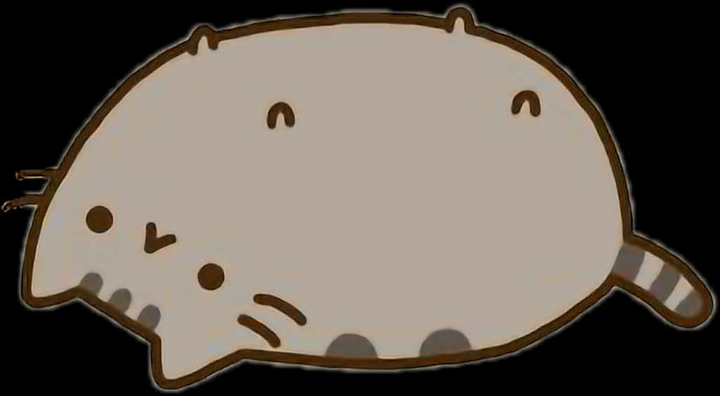 Pusheen Cat On Back , Png Download - Pusheen So Lazy Can T Move, Transparent Png