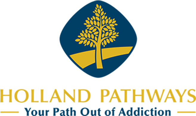 A Blue And Yellow Logo With Yellow Leaves