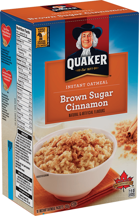 A Box Of Oatmeal With A Bowl Of Brown Sugar Cinnamon