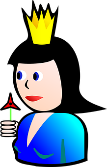 A Cartoon Of A Woman Holding A Light Bulb
