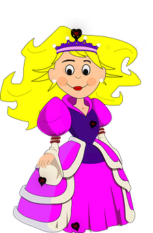 A Cartoon Of A Princess
