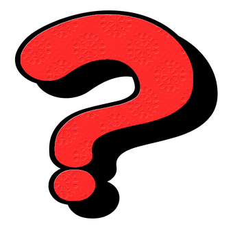 A Red Question Mark On A Black Background