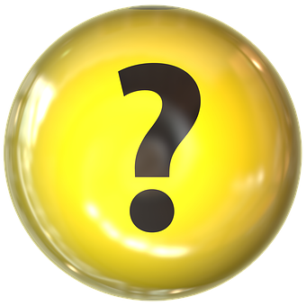 A Yellow Ball With A Question Mark
