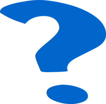 A Blue Question Mark On A Black Background