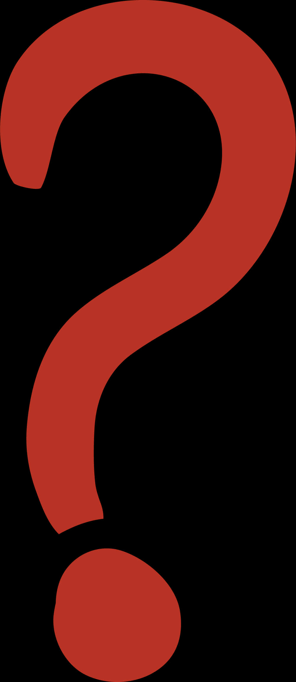 A Red Curved Line On A Black Background