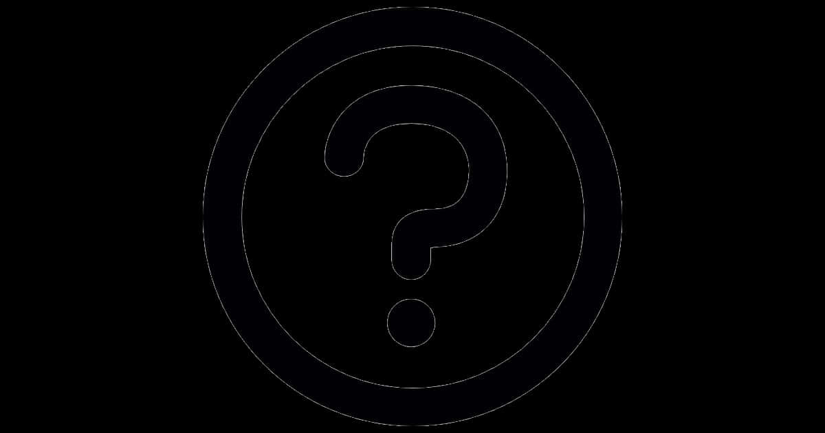 A Black Question Mark In A Circle