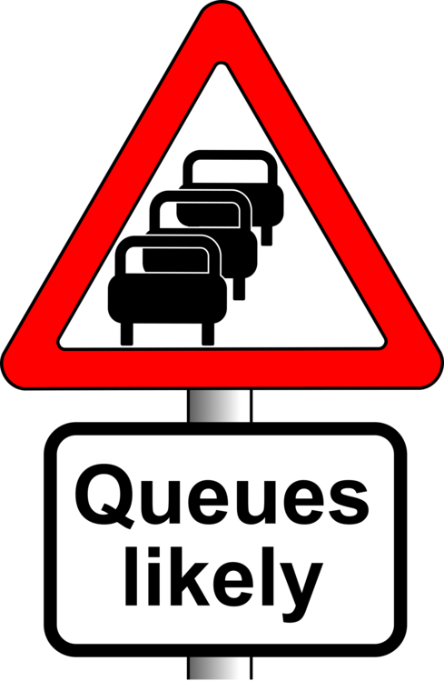 A Road Sign With Cars On It