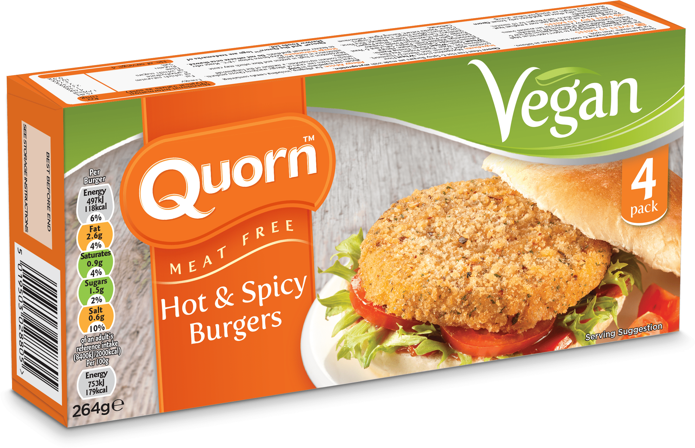 Quorn Spicy Chicken Burger, Hd Png Download