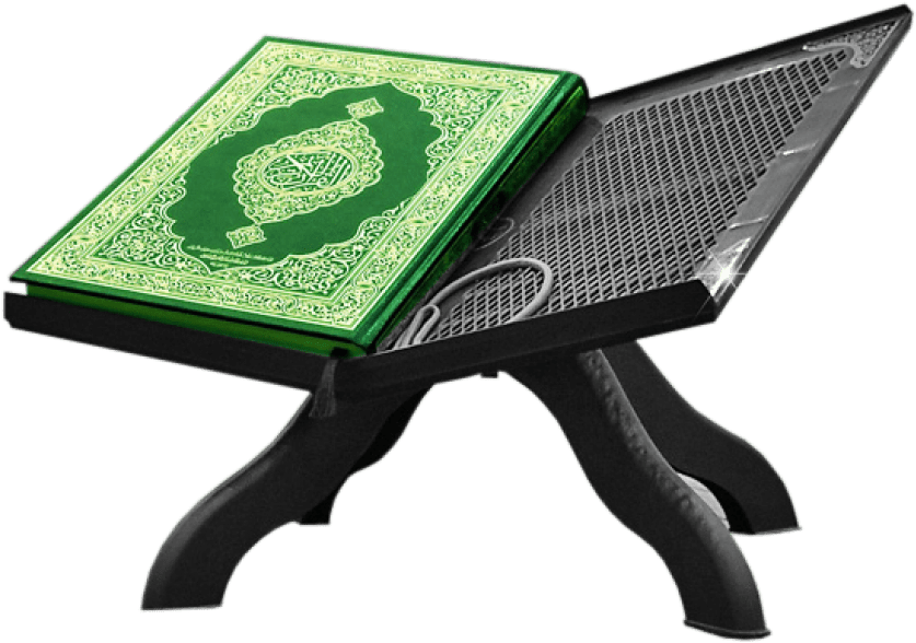 A Green Book On A Stand