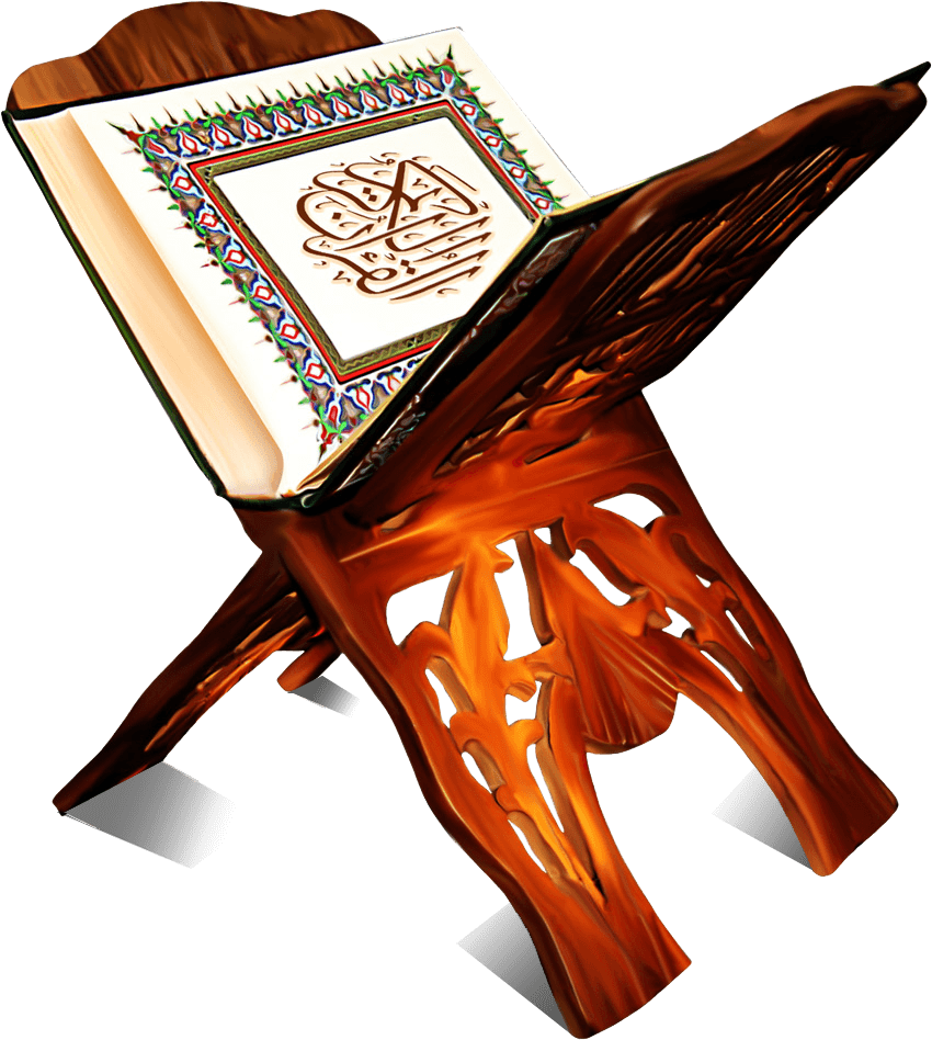 A Wooden Stand With A Book