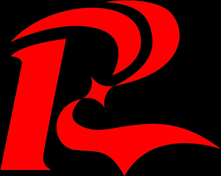 A Red And Black Letter R