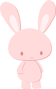 A Cartoon Of A Rabbit