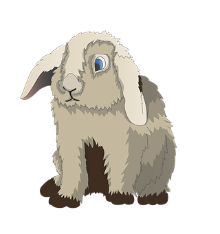 A Cartoon Of A Rabbit