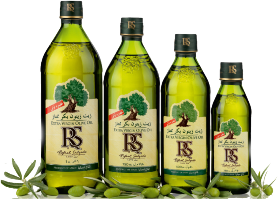 A Group Of Bottles Of Olive Oil