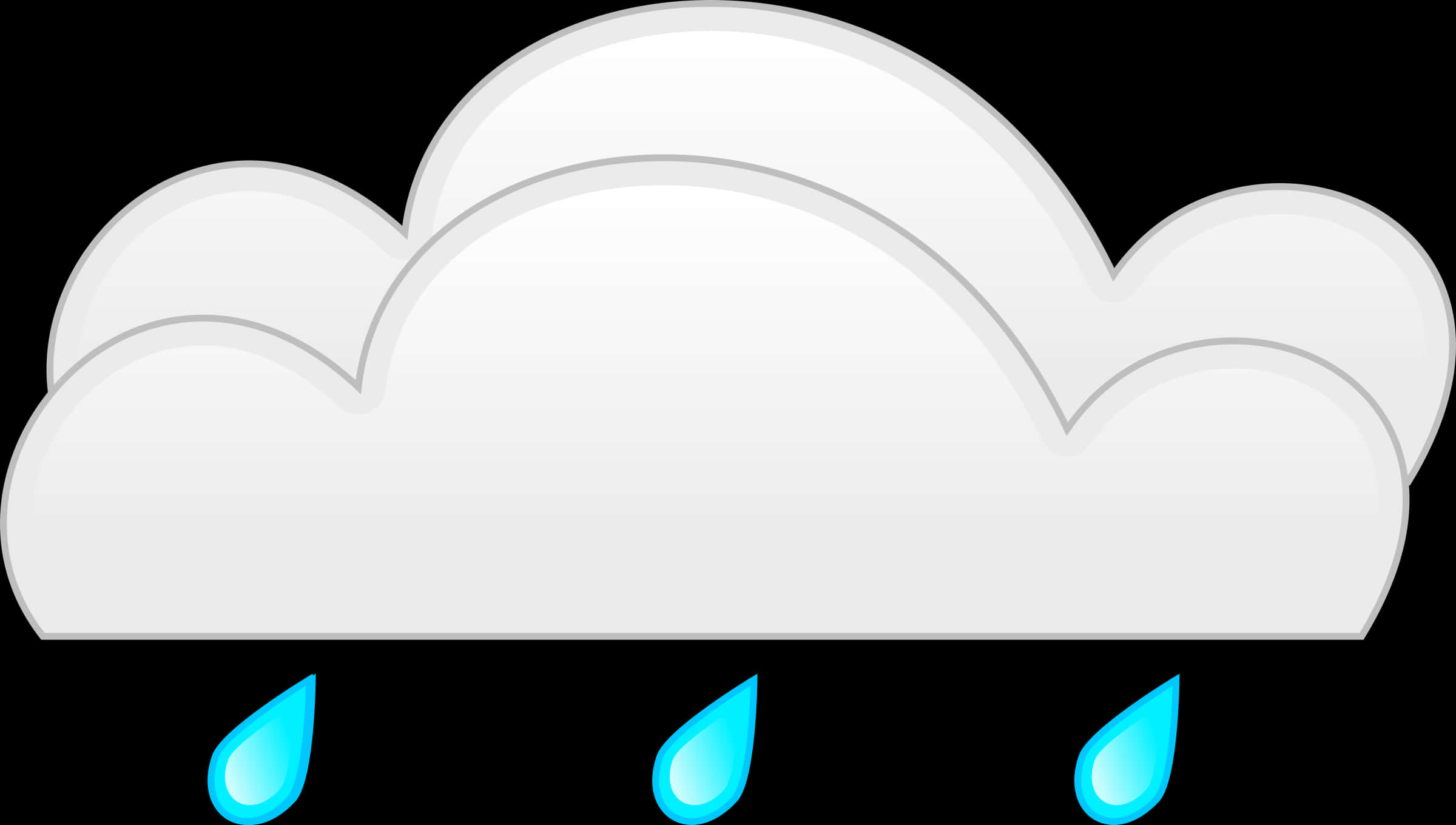 A Cloud With Raindrops