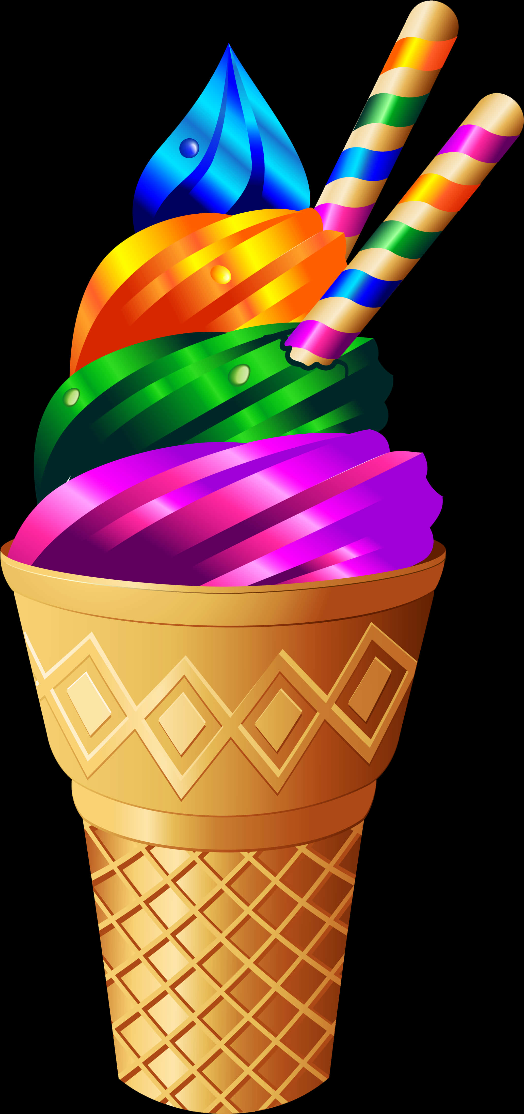 Rainbow Ice Cream