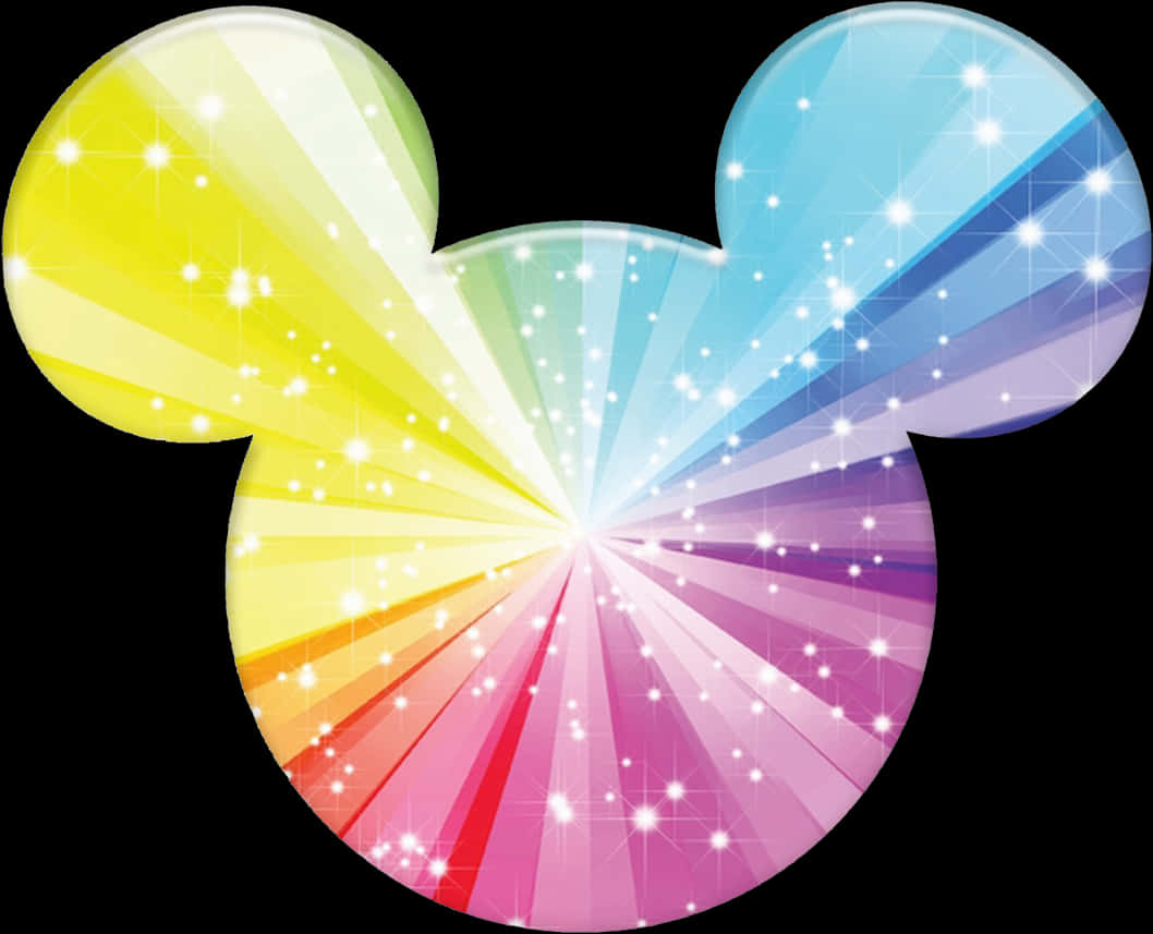 Rainbow Mickey Mouse Logo