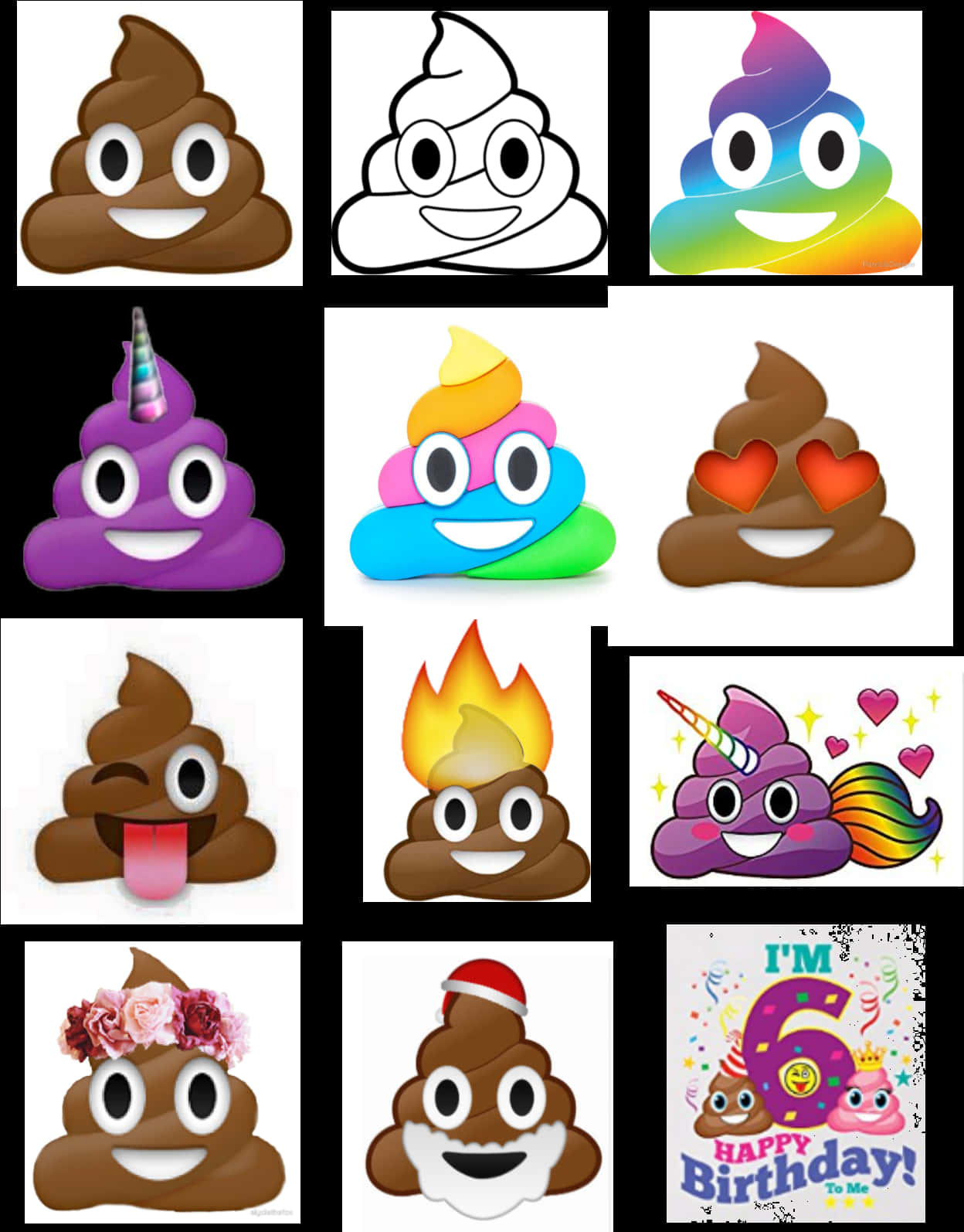 Poop Emoji Selection