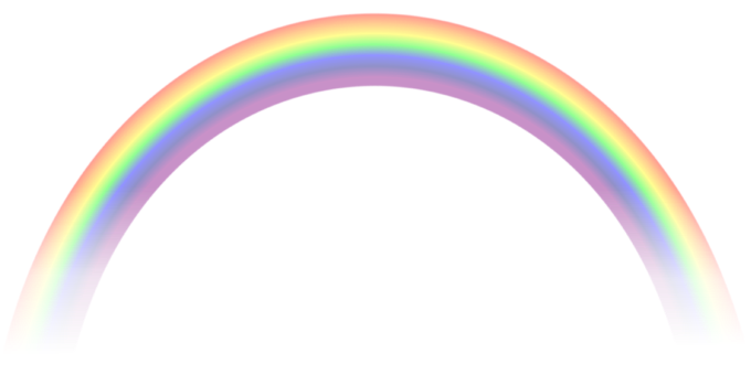 A Rainbow In A Black Background