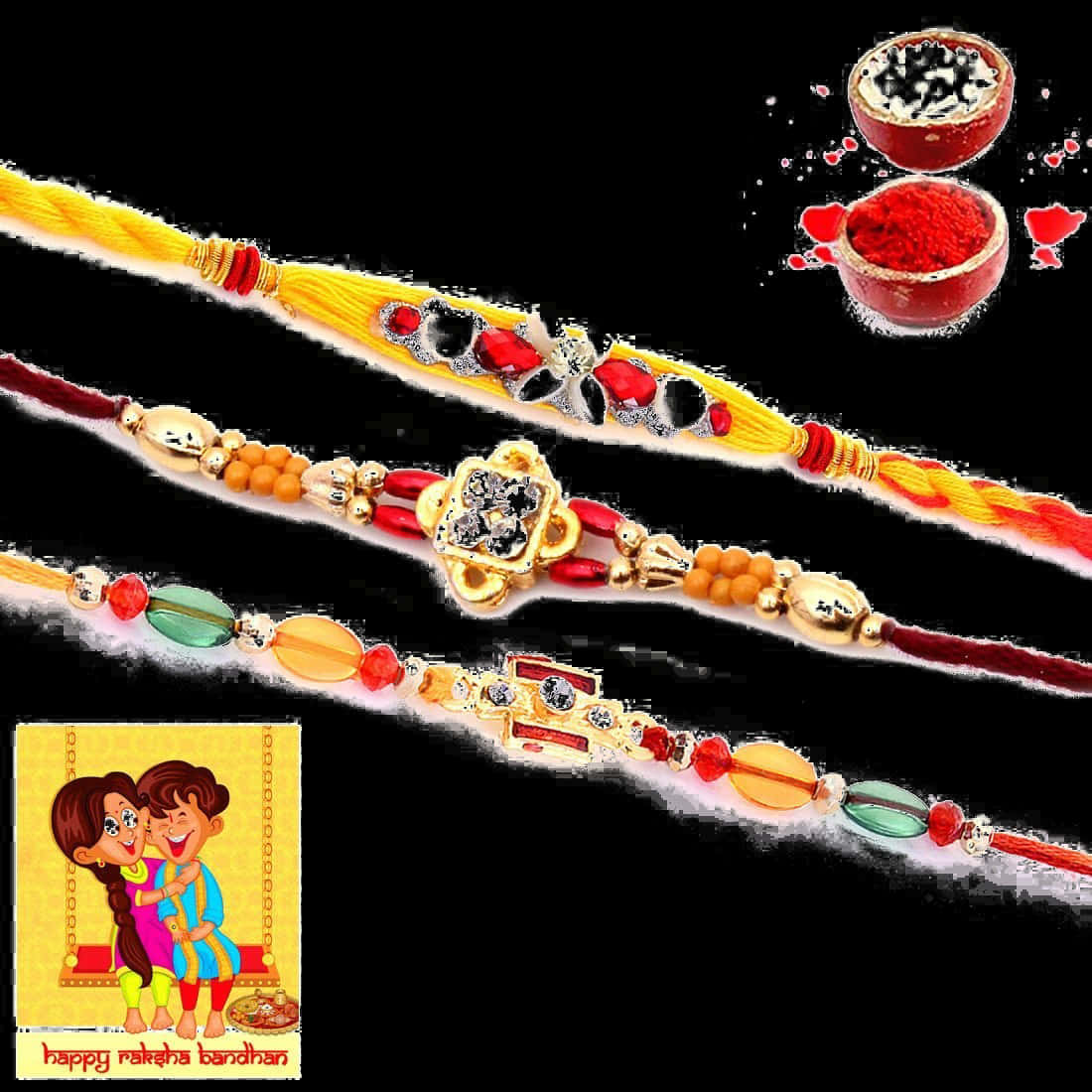 A Group Of Colorful Bracelets