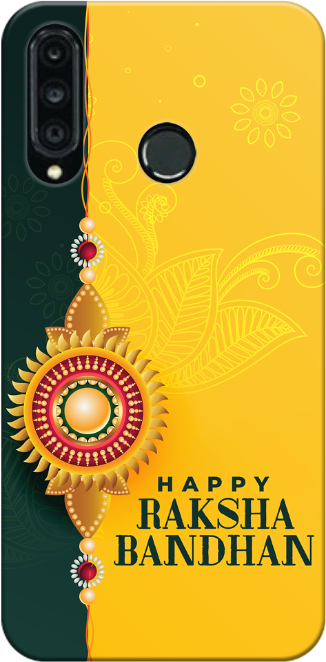 A Yellow And Black Card With A Colorful Design