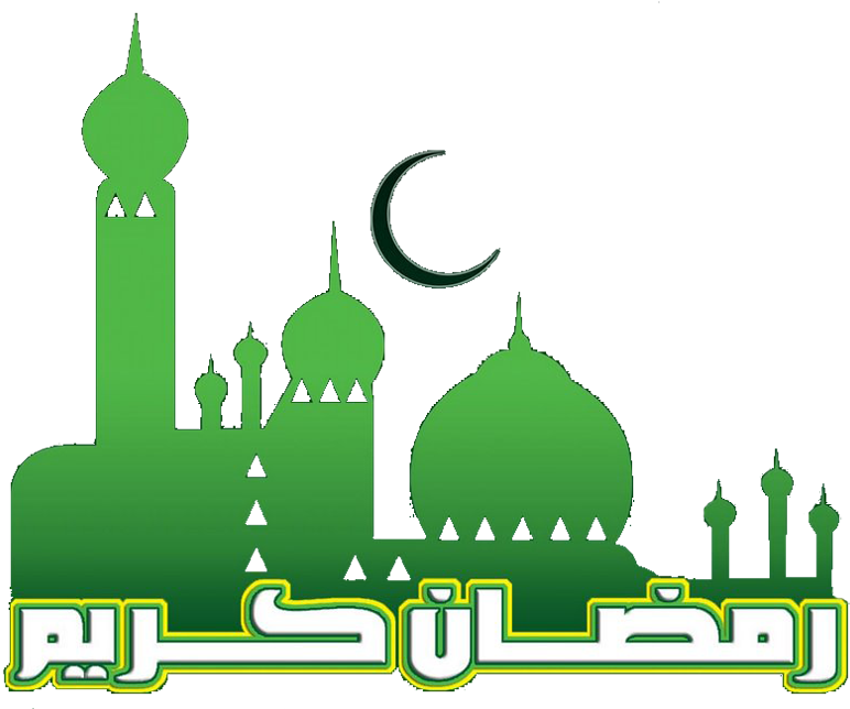 A Green And White City With A Crescent Moon And A Crescent Moon