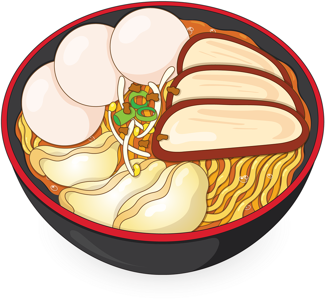 A Bowl Of Noodles With Meat And Vegetables