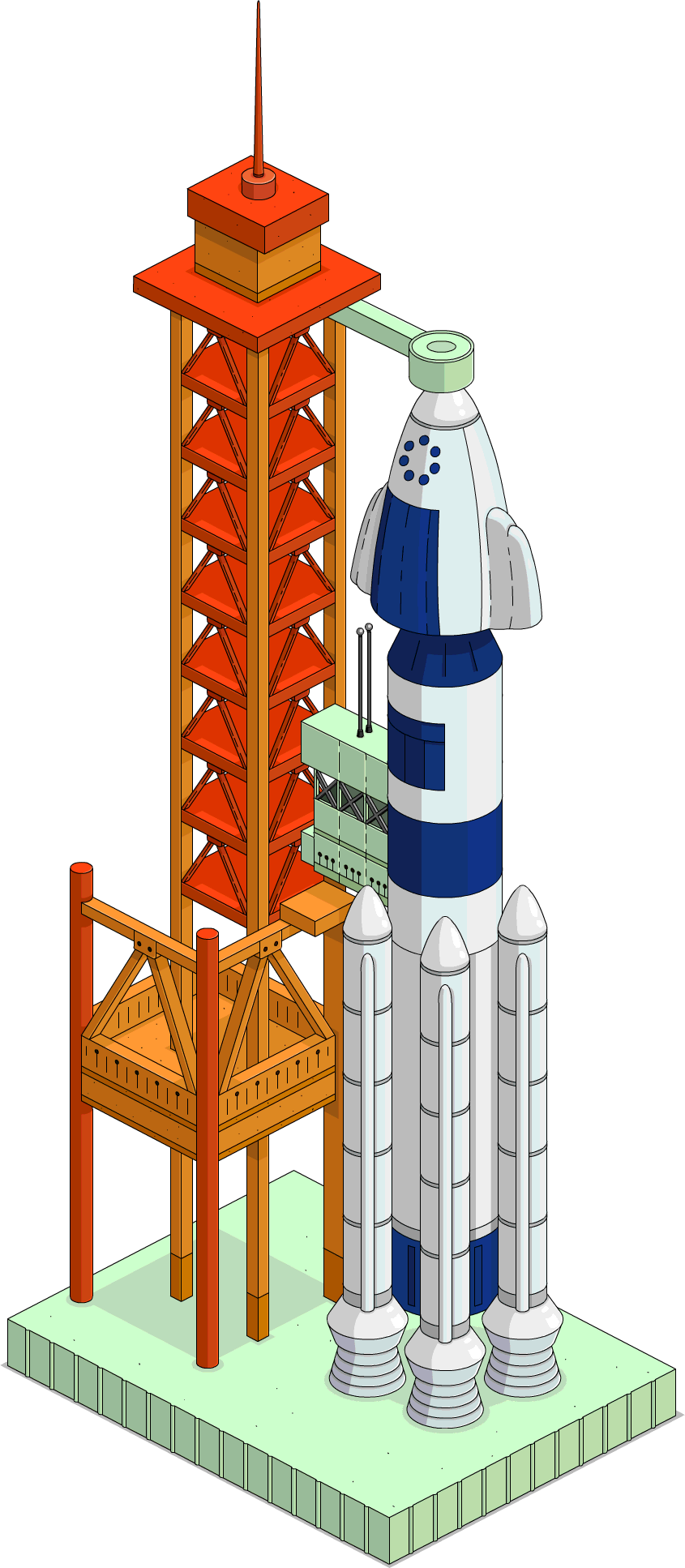 A Cartoon Of A Rocket And A Rocket Ship