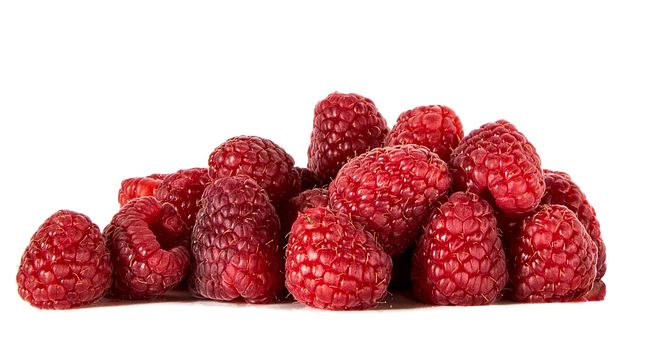 A Pile Of Raspberries