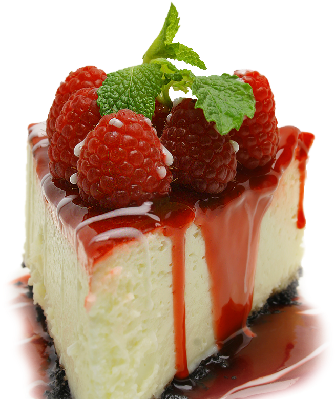 Raspberry Cheesecake Png, Transparent Png