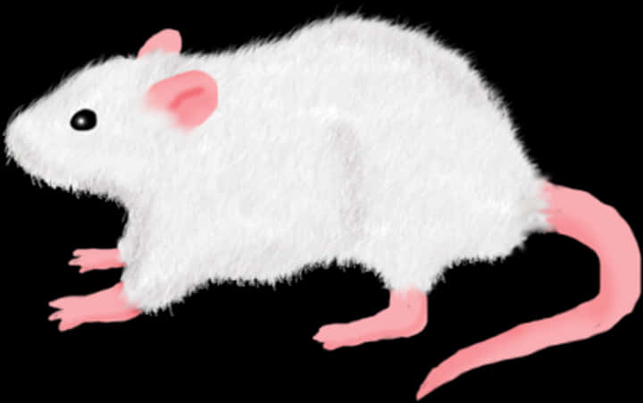 White Rat Pink Tail