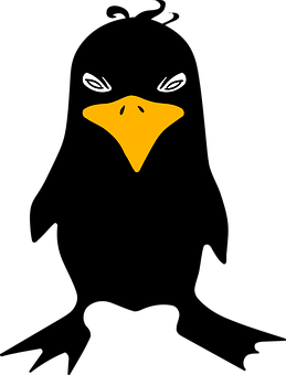 A Bird Face With A Yellow Beak And White Eyes