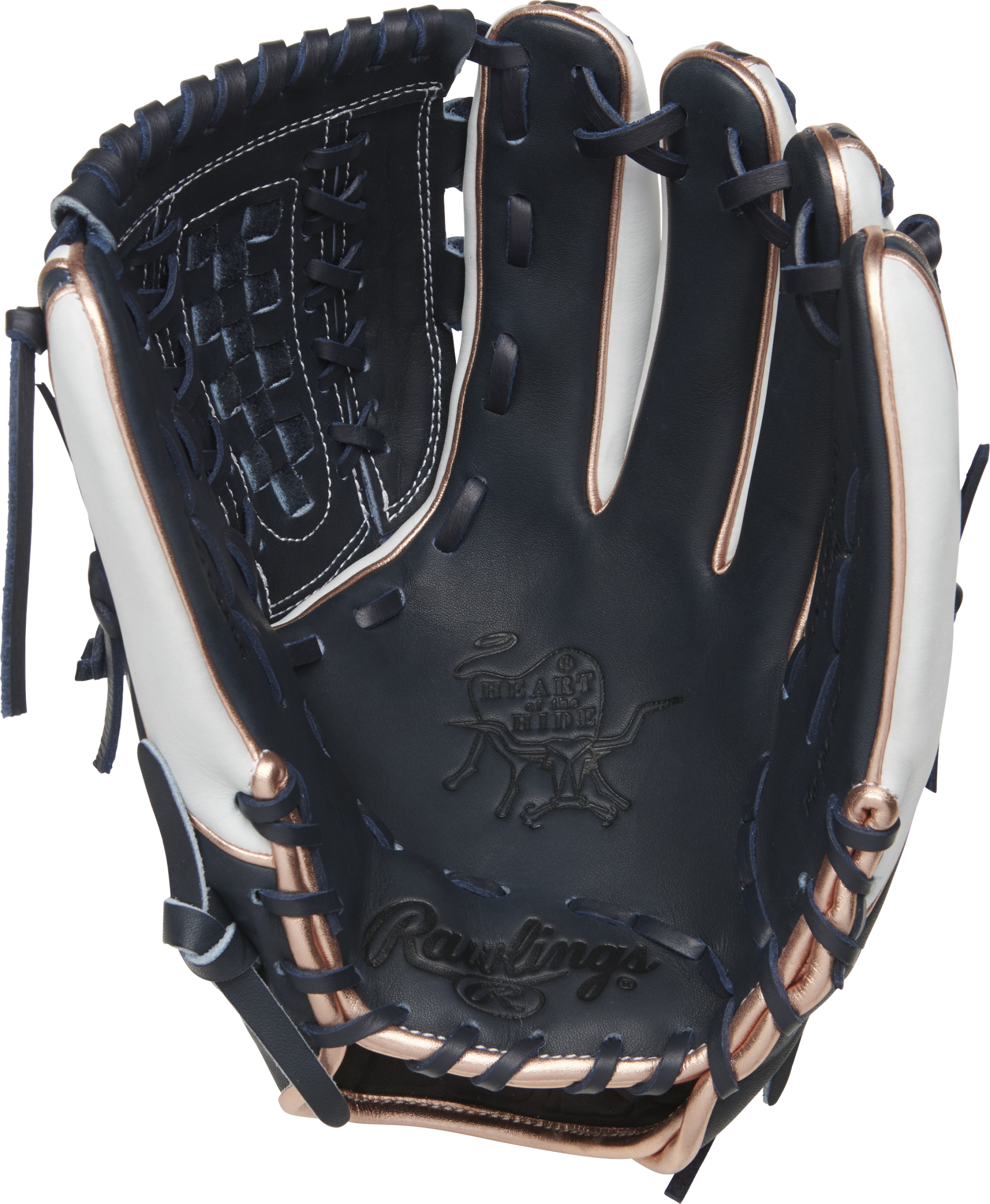 A Black And White Baseball Glove